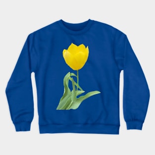 Single Yellow Tulip Crewneck Sweatshirt